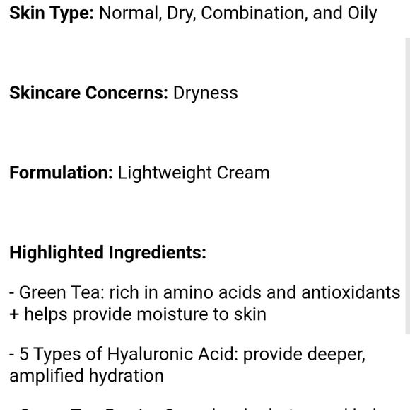 NIB INNISFREE GREEN TEA SEED  HYALURONIC CREAM - Picture 4 of 15